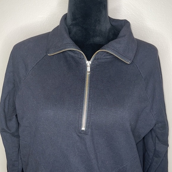 J Crew Half Zip Sport Stripe Jacket size Small - Picture 3 of 13